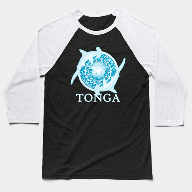 Hammerhead Sharks Tonga Pride Baseball T-Shirt by NicGrayTees